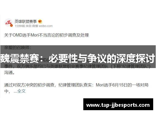 魏震禁赛：必要性与争议的深度探讨